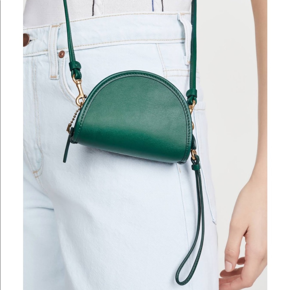 Coach half moon coin case/crossbody/wristlet